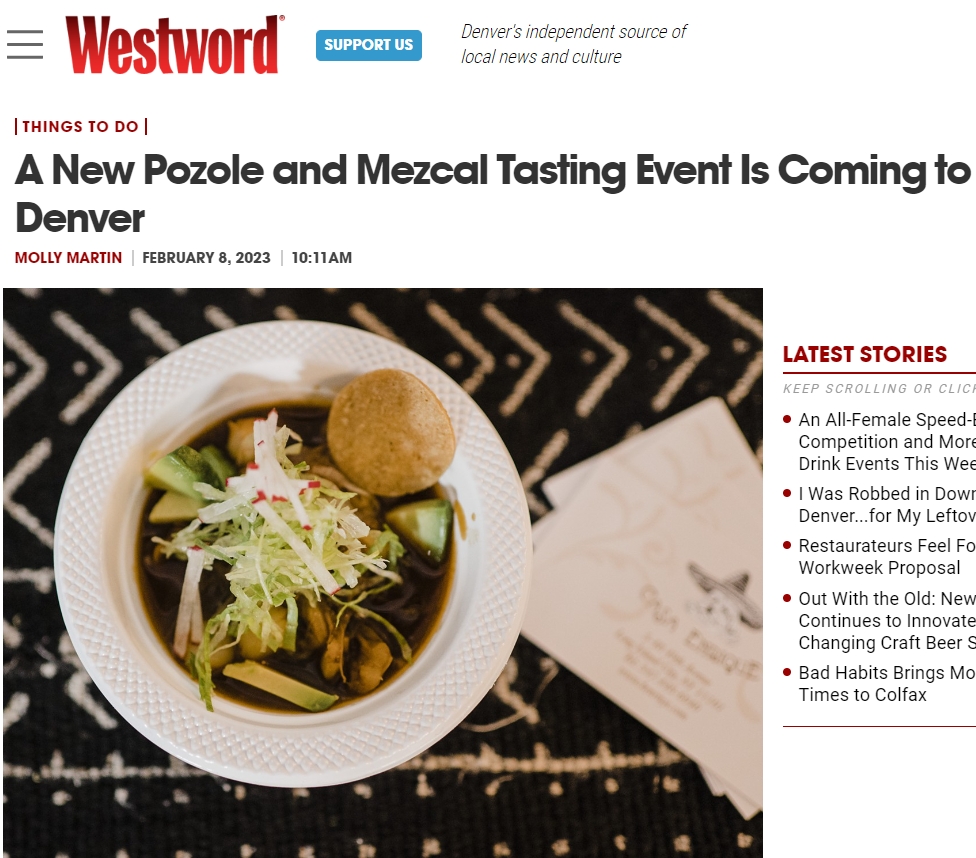 Press – A New Pozole and Mezcal Tasting Event Is Coming to Denver